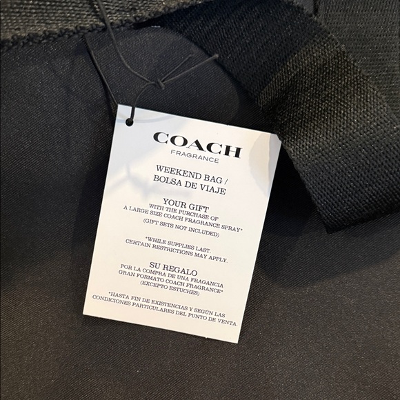 Coach Fragrance Large Black Weekender Duffle Bag Unisex - Picture 7 of 8